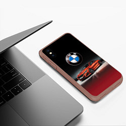 Чехол iPhone XS Max матовый BMW, цвет: 3D-коричневый — фото 2