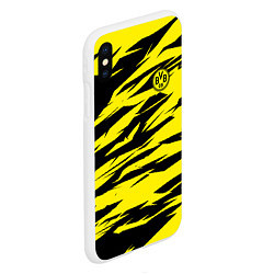 Чехол iPhone XS Max матовый FC Borussia, цвет: 3D-белый — фото 2