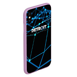 Чехол iPhone XS Max матовый Detroit:Become Human, цвет: 3D-сиреневый — фото 2