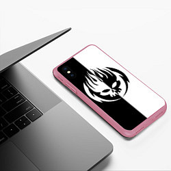 Чехол iPhone XS Max матовый THE OFFSPRING, цвет: 3D-малиновый — фото 2