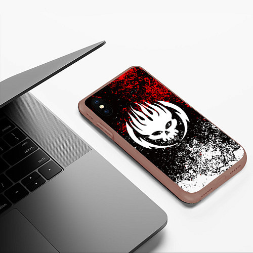 Чехол iPhone XS Max матовый THE OFFSPRING / 3D-Коричневый – фото 3