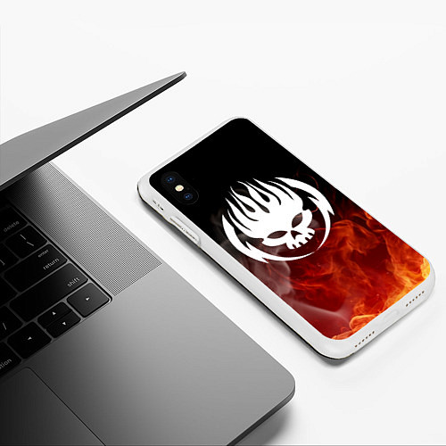 Чехол iPhone XS Max матовый THE OFFSPRING / 3D-Белый – фото 3