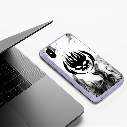 Чехол iPhone XS Max матовый THE OFFSPRING / 3D-Светло-сиреневый – фото 3