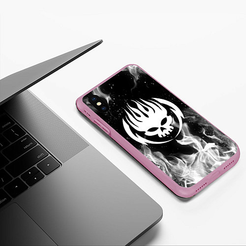 Чехол iPhone XS Max матовый THE OFFSPRING / 3D-Розовый – фото 3