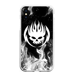 Чехол iPhone XS Max матовый THE OFFSPRING, цвет: 3D-белый