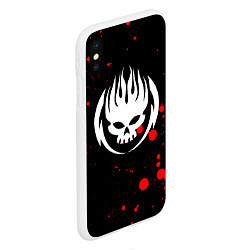 Чехол iPhone XS Max матовый THE OFFSPRING, цвет: 3D-белый — фото 2