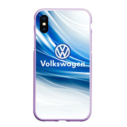 Чехол iPhone XS Max матовый Volkswagen, цвет: 3D-сиреневый
