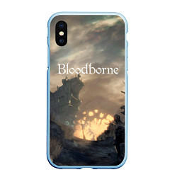 Чехол iPhone XS Max матовый Bloodborne, цвет: 3D-голубой