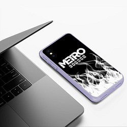 Чехол iPhone XS Max матовый METRO EXODUS, цвет: 3D-светло-сиреневый — фото 2