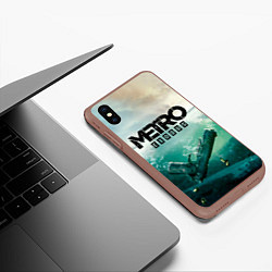 Чехол iPhone XS Max матовый METRO EXODUS, цвет: 3D-коричневый — фото 2