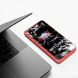 Чехол iPhone XS Max матовый ВЕДЬМАК, цвет: 3D-красный — фото 2
