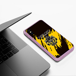 Чехол iPhone XS Max матовый Overlord, цвет: 3D-сиреневый — фото 2