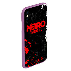 Чехол iPhone XS Max матовый METRO EXODUS, цвет: 3D-фиолетовый — фото 2