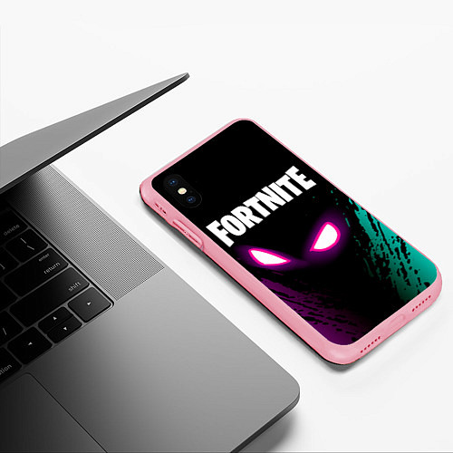 Чехол iPhone XS Max матовый FORTNITE / 3D-Баблгам – фото 3