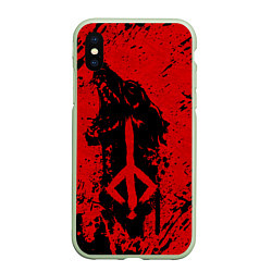 Чехол iPhone XS Max матовый BLOODBORNE, цвет: 3D-салатовый