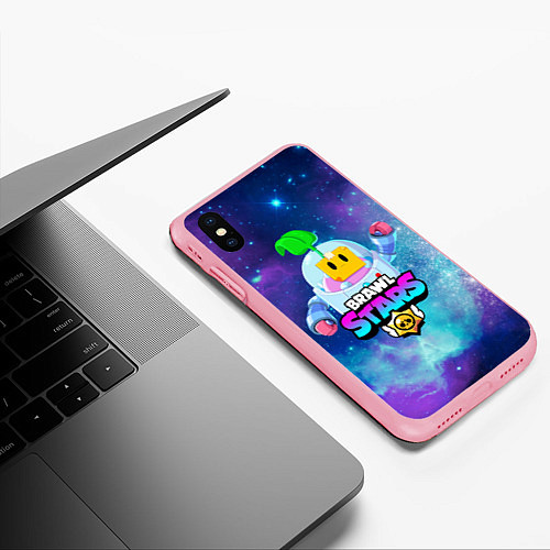 Чехол iPhone XS Max матовый BRAWL STARS SPROUT / 3D-Баблгам – фото 3