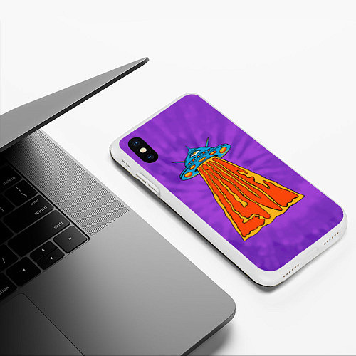 Чехол iPhone XS Max матовый Vibes of Love / 3D-Белый – фото 3