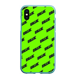 Чехол iPhone XS Max матовый BILLIE EILISH, цвет: 3D-мятный