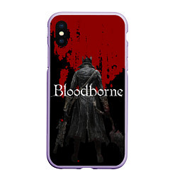 Чехол iPhone XS Max матовый Bloodborne, цвет: 3D-светло-сиреневый