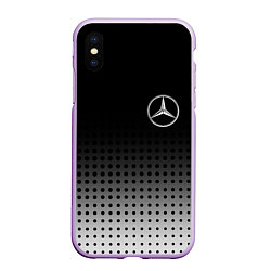 Чехол iPhone XS Max матовый Mercedes-Benz, цвет: 3D-сиреневый