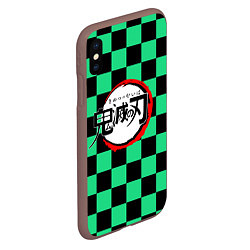 Чехол iPhone XS Max матовый KIMETSU NO YAIBA, цвет: 3D-коричневый — фото 2