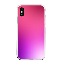 Чехол iPhone XS Max матовый Нежный цвет, цвет: 3D-белый