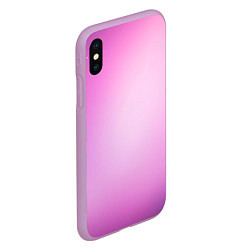 Чехол iPhone XS Max матовый Нежный фиолет, цвет: 3D-сиреневый — фото 2