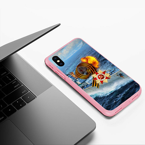 Чехол iPhone XS Max матовый День Победы! / 3D-Баблгам – фото 3