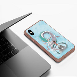 Чехол iPhone XS Max матовый Унесённые призраками, цвет: 3D-коричневый — фото 2