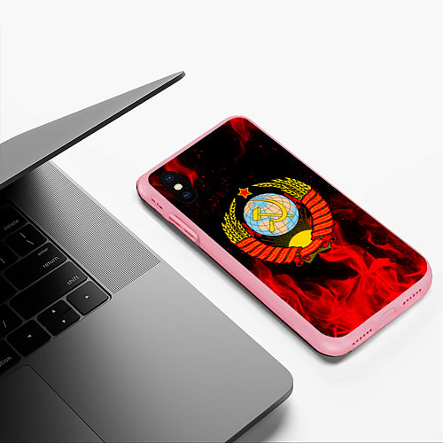 Чехол iPhone XS Max матовый СССР / 3D-Баблгам – фото 3