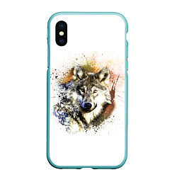 Чехол iPhone XS Max матовый Wolf