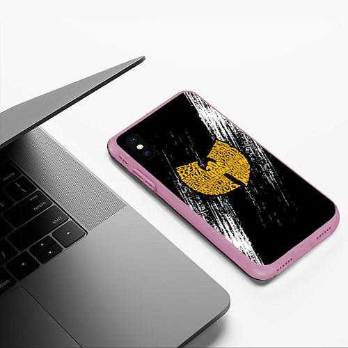 Чехол iPhone XS Max матовый Wu-Tang Clan / 3D-Розовый – фото 3