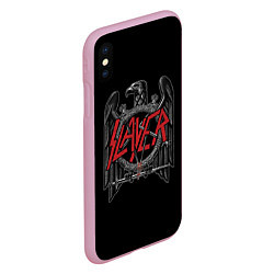 Чехол iPhone XS Max матовый Slayer, цвет: 3D-розовый — фото 2