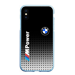 Чехол iPhone XS Max матовый BMW, цвет: 3D-голубой