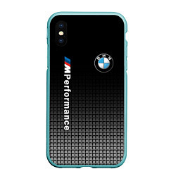 Чехол iPhone XS Max матовый BMW M PERFORMANCE, цвет: 3D-мятный