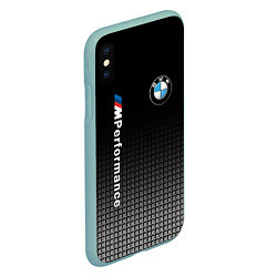 Чехол iPhone XS Max матовый BMW M PERFORMANCE, цвет: 3D-мятный — фото 2