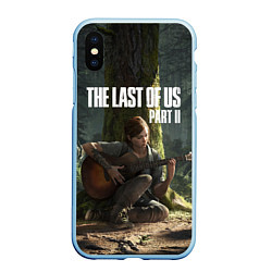 Чехол iPhone XS Max матовый The Last of Us part 2, цвет: 3D-голубой