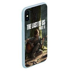 Чехол iPhone XS Max матовый The Last of Us part 2, цвет: 3D-голубой — фото 2