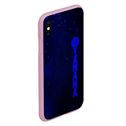 Чехол iPhone XS Max матовый Yamaha Z, цвет: 3D-розовый — фото 2