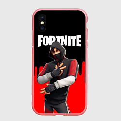 Чехол iPhone XS Max матовый FORTNITE x IKONIK, цвет: 3D-баблгам