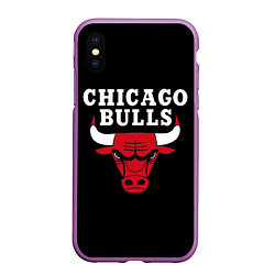 Чехол iPhone XS Max матовый CHICAGO BULLS