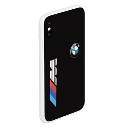 Чехол iPhone XS Max матовый BMW, цвет: 3D-белый — фото 2