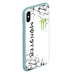 Чехол iPhone XS Max матовый MONSTER ENERGY, цвет: 3D-мятный — фото 2