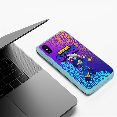 Чехол iPhone XS Max матовый ROGUE MORTIS / 3D-Мятный – фото 3