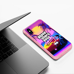 Чехол iPhone XS Max матовый GTA 2020, цвет: 3D-баблгам — фото 2
