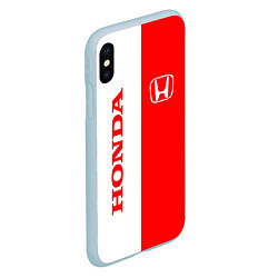 Чехол iPhone XS Max матовый HONDA, цвет: 3D-голубой — фото 2