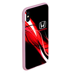 Чехол iPhone XS Max матовый HONDA, цвет: 3D-розовый — фото 2