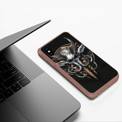 Чехол iPhone XS Max матовый Baldurs gate 3, цвет: 3D-коричневый — фото 2