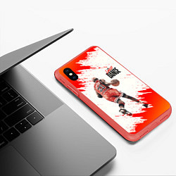 Чехол iPhone XS Max матовый ПОСЛЕДНИЙ ТАНЕЦ, цвет: 3D-красный — фото 2