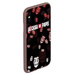 Чехол iPhone XS Max матовый La Casa de Papel Z, цвет: 3D-коричневый — фото 2